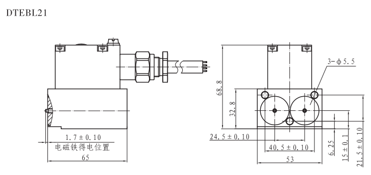 DTEBL21防爆電磁鐵